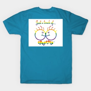 Just A Touch of LOVE - LGBTQIA+ Males - Horizontal - BackHorizontal - Back T-Shirt